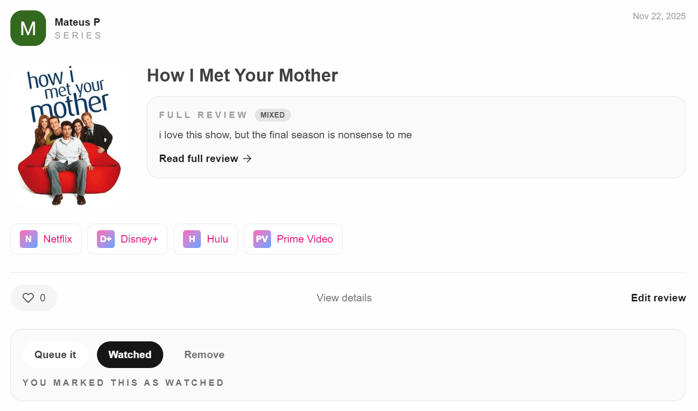 Write Reviews, Debate with Friends